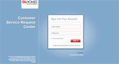 Desktop Screenshot of glhomes.corrigo.com