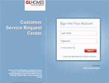 Tablet Screenshot of glhomes.corrigo.com