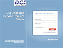 Tablet Screenshot of doorcontrol.corrigo.com
